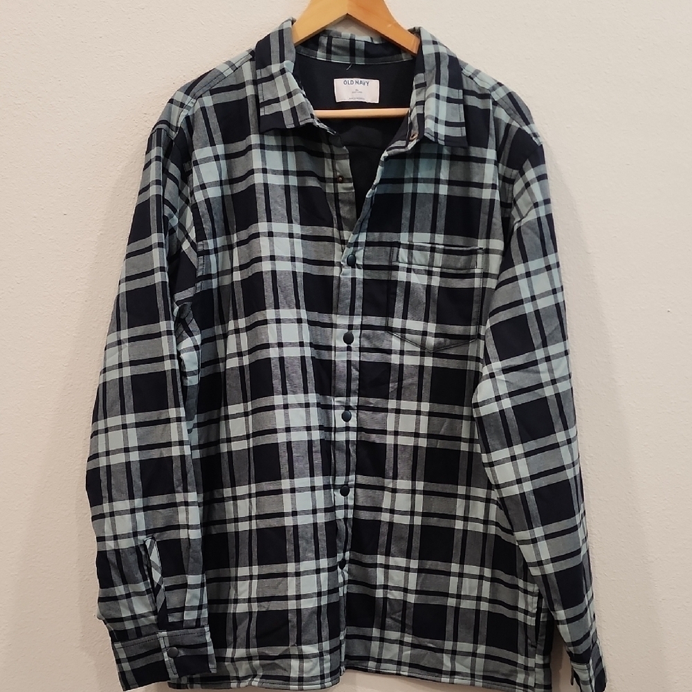 Old Navy Blue Casual Button Down Shirt